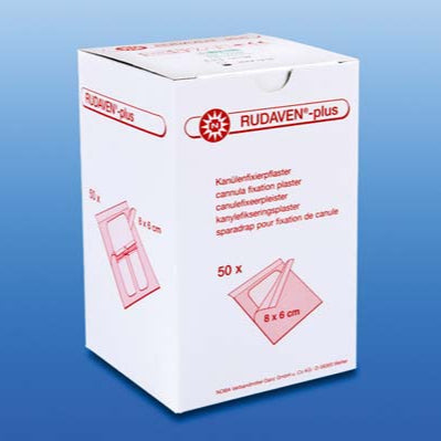 RUDAVEN-plus Kanülenfixierpfl.6x8 cm steril - 50 Stück