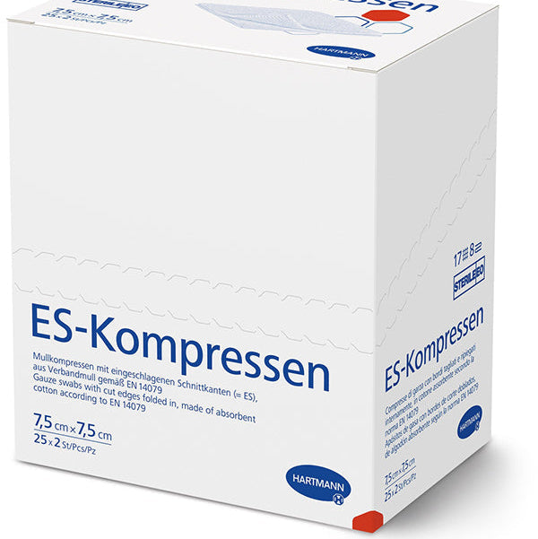 ES-KOMPRESSEN steril 7.5x7.5 cm 8fach - 50 Stück