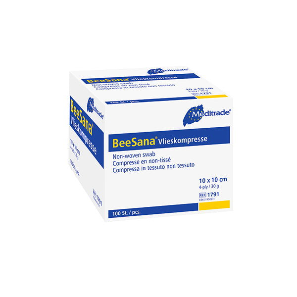 VLIESKOMPRESSEN unsteril 10x10 cm 4fach 30g - 100 Stück