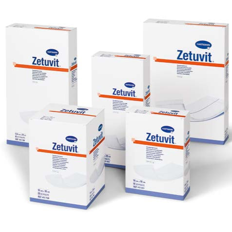 ZETUVIT Saugkompressen steril 10x20 cm - 25 Stück