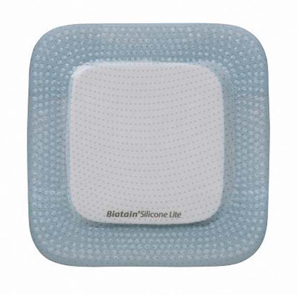 BIATAIN Silicone Lite Schaumverband 7.5x7.5 cm - 10 Stück
