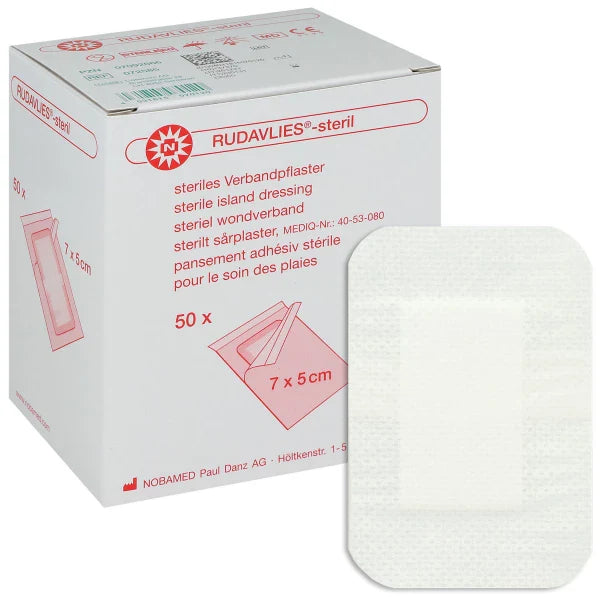 RUDAVLIES-steril Verbandpflaster 5x7 cm - 50 Stück
