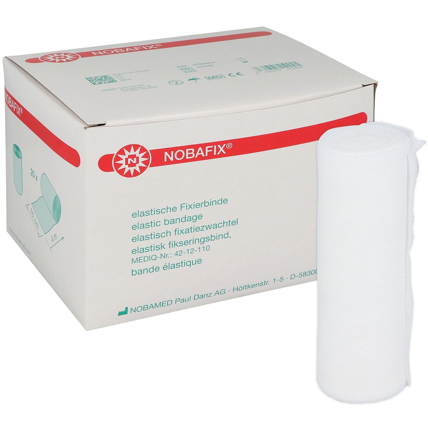 NOBAFIX Fixierbinden elast.10 cmx4 m - 20 Stück