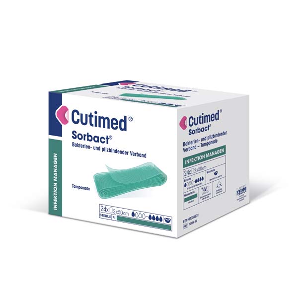 CUTIMED Sorbact Tamponaden 2x50 cm - 24 Stück