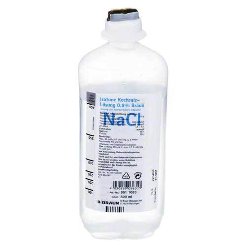 ISOTONE Kochsalz-Lösung 0.9% Braun Ecoflac Plus- 500ml - apothekenpflichtiger Artikel