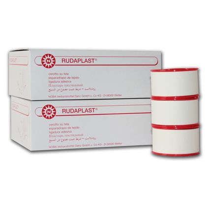 RUDAPLAST Fixierpflaster 2.5 cmx5 m weiß - 10 Stück