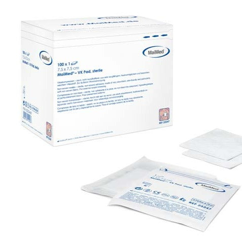 MAIMED VK Pad Vlieskompressen steril 7.5x7.5 cm - 100 Stück