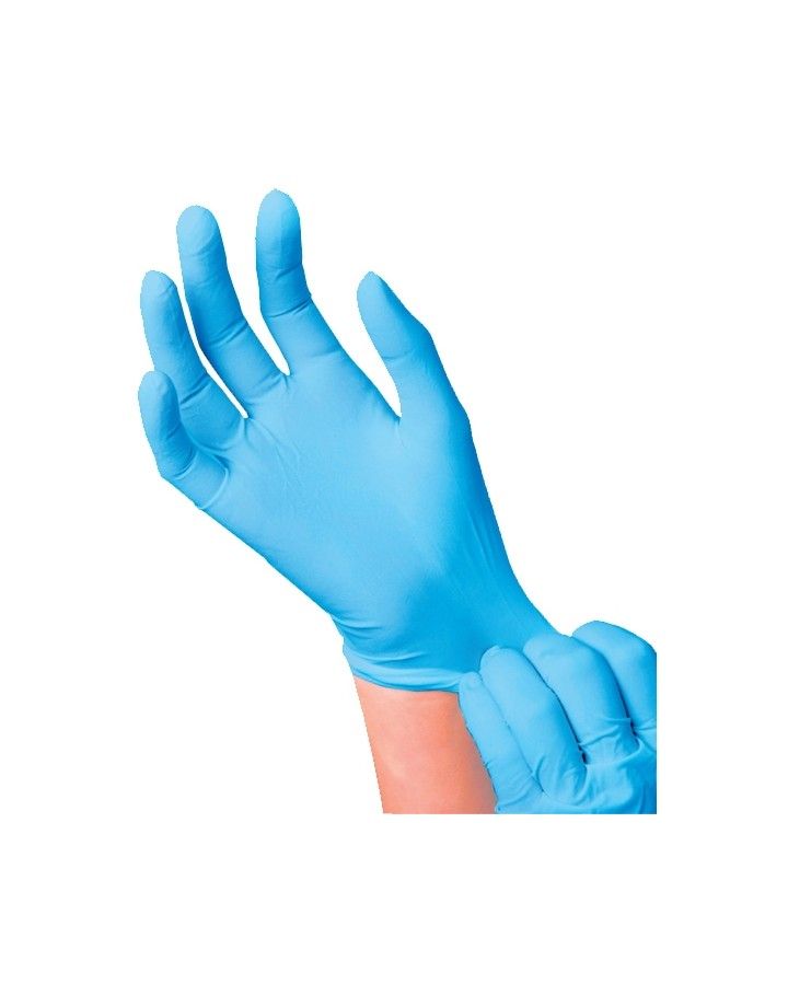 MYCLEAN S ni-touch blue PF Handsch.Nitril unst. - 100 Stück
