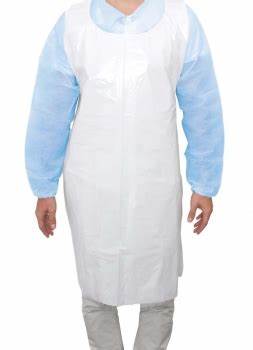 MAIMED Apron PE Schürze light gebl.75x120 cm weiß - 100 Stück