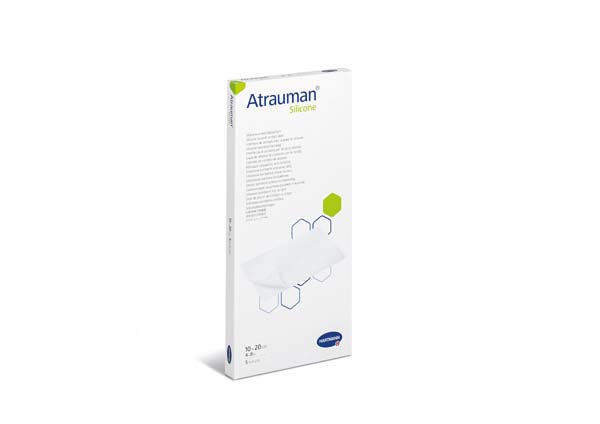 ATRAUMAN Silicone steril 10x20 cm Kompressen