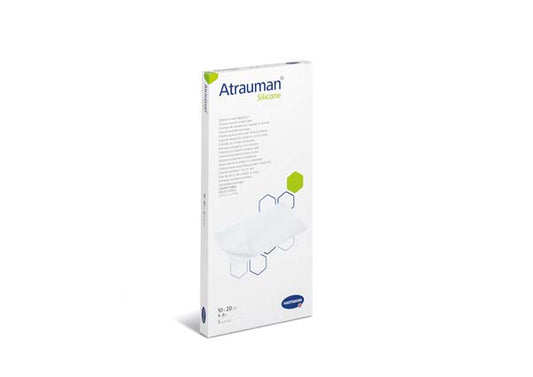 ATRAUMAN Silicone steril 10x20 cm Kompressen