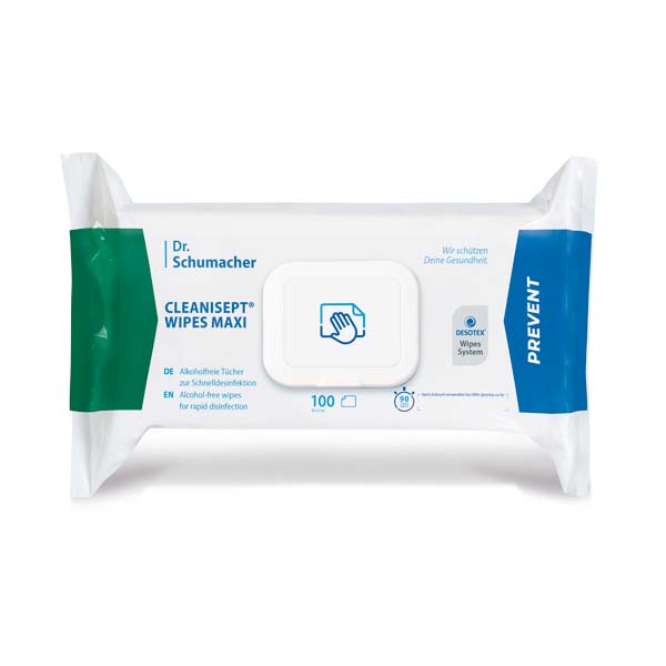 CLEANISEPT Wipes maxi alkoholfr.Schnelldesinfekt. - 100 Stück