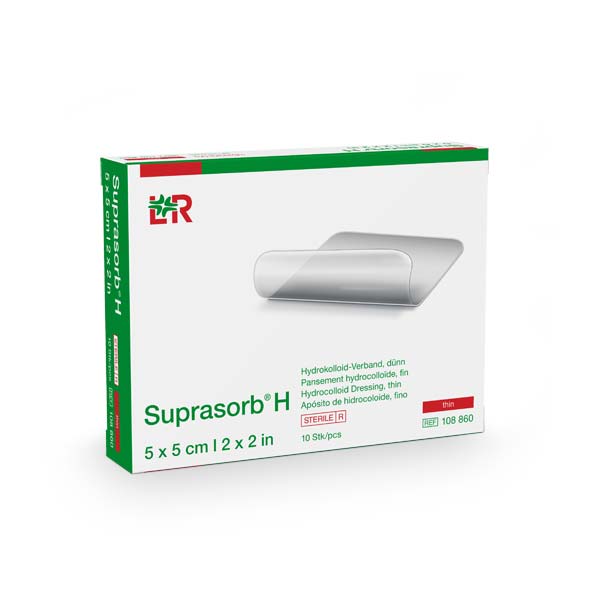 SUPRASORB H Hydrokoll.Verb.dünn 5x5 cm - 10 Stück