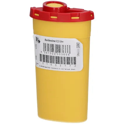 KANÜLENEIMER 0.2 l gelb für unterwegs