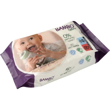 WET WIPES Bambo Nature Feuchtpflegetücher - 12x80 Stück