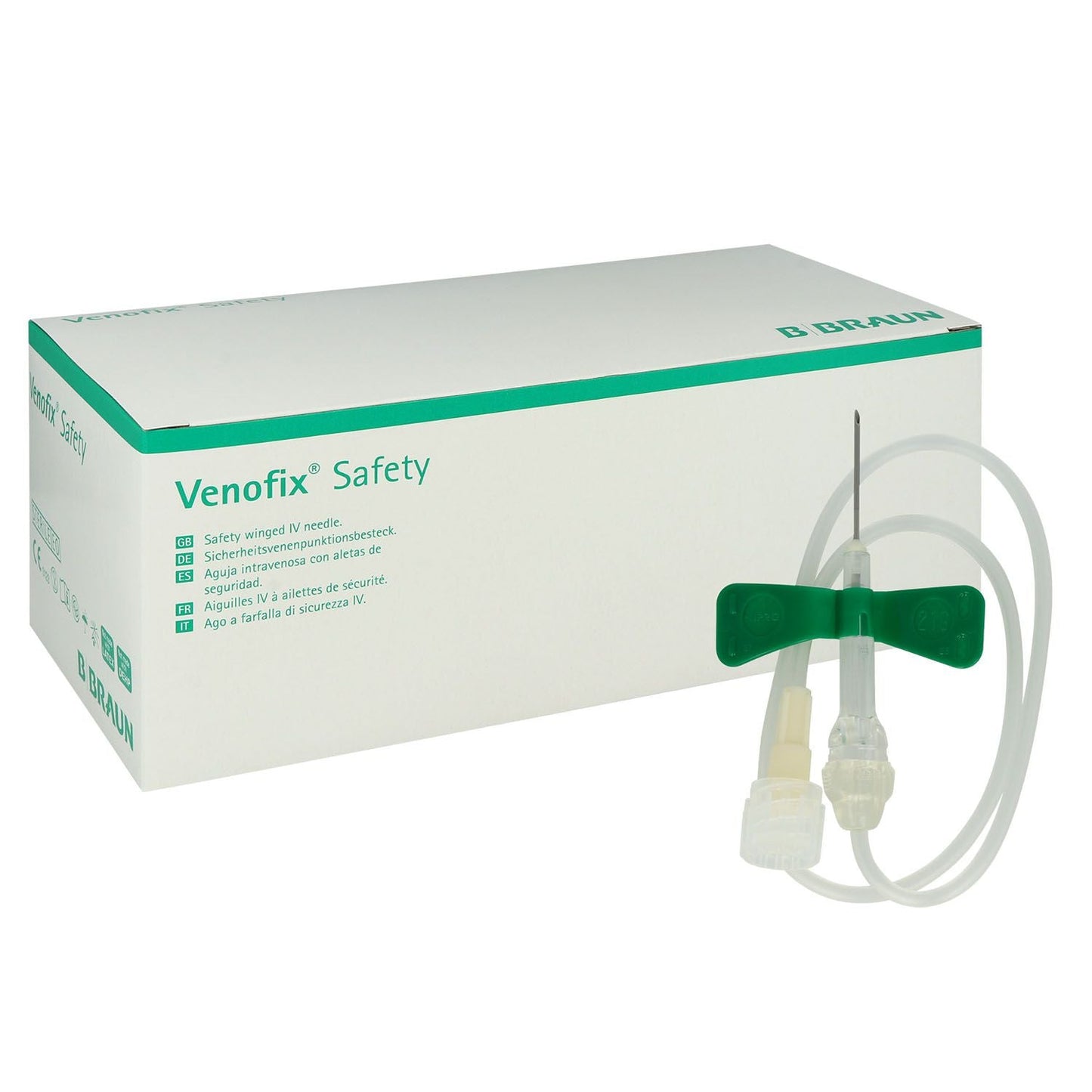 VENOFIX Safety Venenpunkt.21 G 0.8x19mm 30cm grün