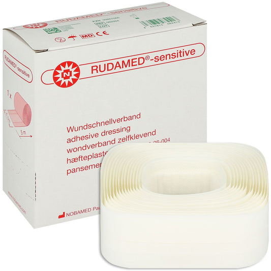RUDAMED sensitive Wundschnellverband 4 cmx5 m