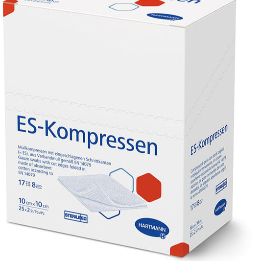 ES-KOMPRESSEN steril 10x10 cm 8fach - 50 Stück