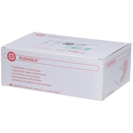 RUDASILK Fixierpflaster 2.5 cmx9 m o.Seitenschei. - 12 Stück