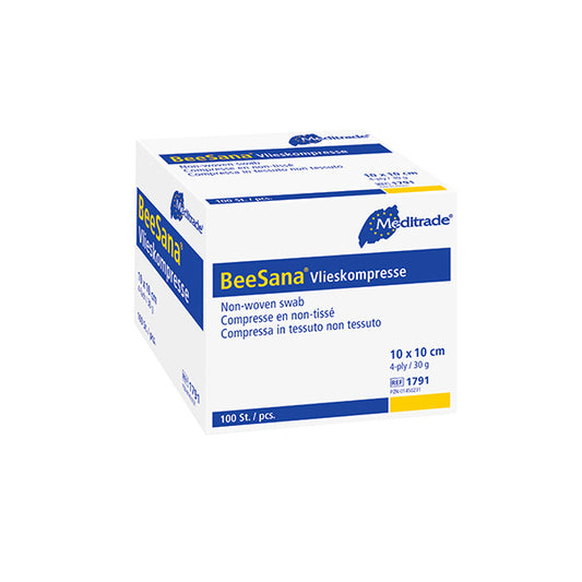 VLIESKOMPRESSEN unsteril 10x10 cm 4fach 30g - 100 Stück
