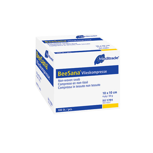 VLIESKOMPRESSEN unsteril 10x10 cm 4fach 30g - 100 Stück