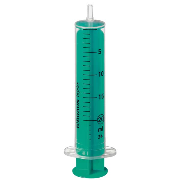 INJEKT Solo Spritze 20 ml Luer exzentrisch PVC-fr. - 100 Stück