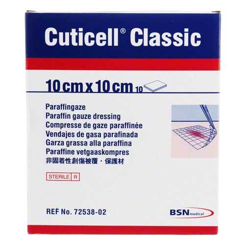 CUTICELL Classic Wundgaze 10x10 cm - 10 Stück