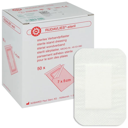 RUDAVLIES-steril Verbandpflaster 5x7 cm - 50 Stück