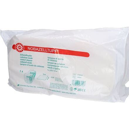 NOBAZELLTUPF 4x5 cm steril - 500 Stück