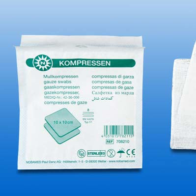 MULLKOMPRESSEN 10x10 cm steril 8fach - 50x2 Stück