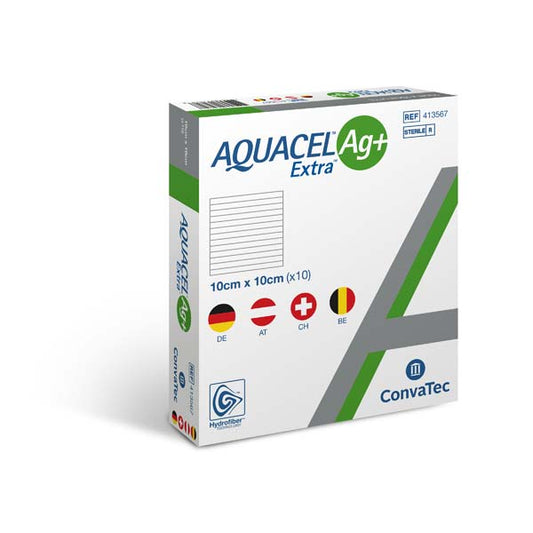 AQUACEL AG+ EXTRA 10X10CM - 10 Stück