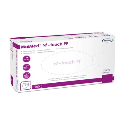 MYCLEAN S vi-touch PF Handsch.unsteril Vinyl - 100 Stück