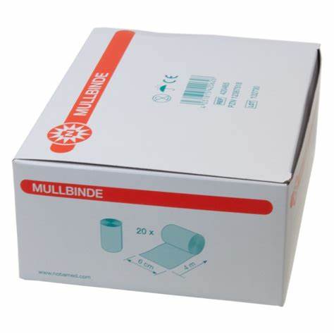 MULLBINDEN 6 cmx4 m - 20 Stück