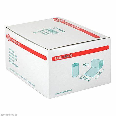 MULLBINDEN 8 cmx4 m - 20 Stück