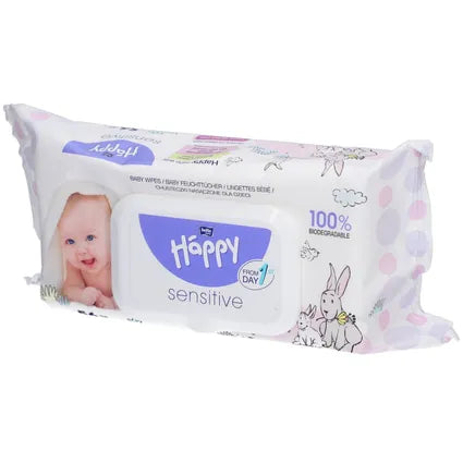BELLA Happy Baby Feuchttücher sensitive m.Klickv. - 12x56 Stück