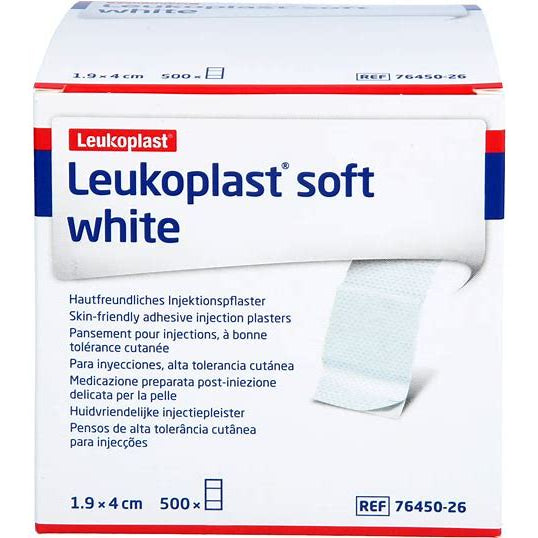 LEUKOPLAST soft white Injektionspfl.Str.19x40 mm - 500 Stück