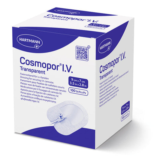COSMOPOR I.V. transparent Fixierverb.7x9 cm steril - 100 Stück