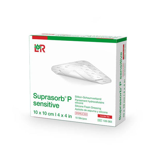 SUPRASORB P sensitive PU-Schaumv.bor.lite 10x10cm - 10 Stück