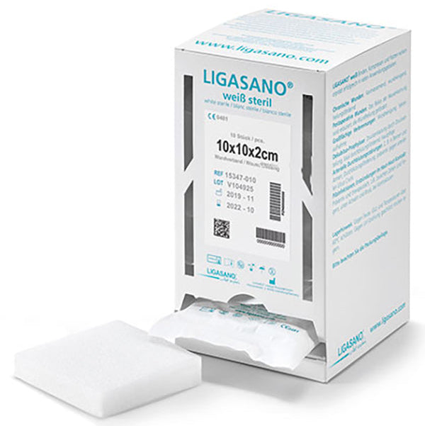 LIGASANO WEISS S 10X10X2CM - 10 Stück