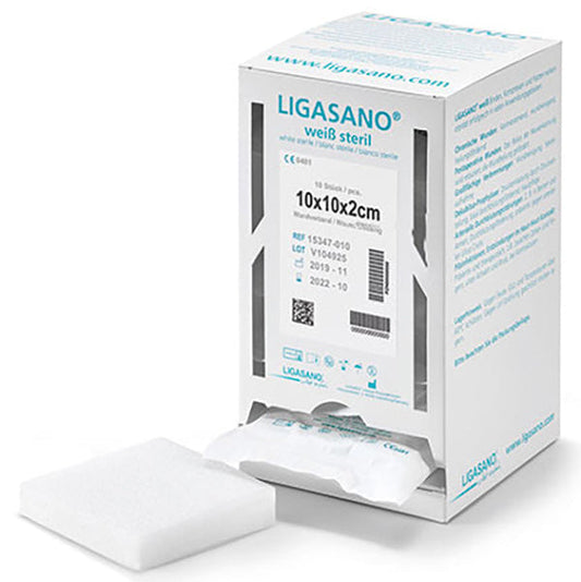 LIGASANO WEISS S 10X10X2CM - 10 Stück