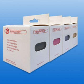 RUDAKITAPE 5 cmx5 m elast.Kinesiotape schwarz