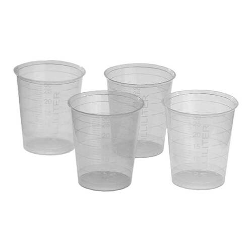 EINNEHMEGLAS graduiert Kunststoff 30ml transparent