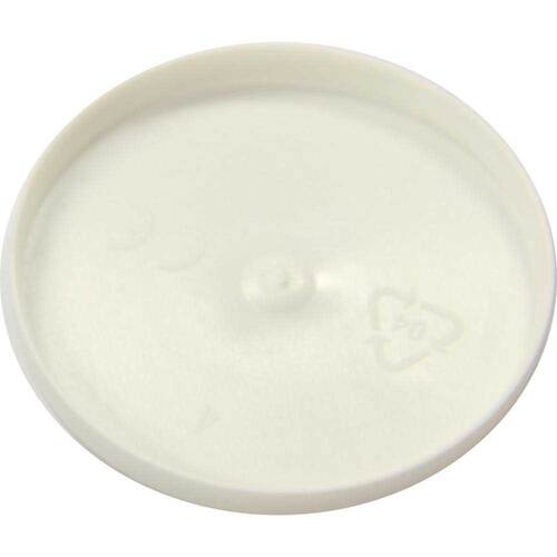 EINNEHMEGLAS-DECKEL Kunststoff weiß - 20 Stück