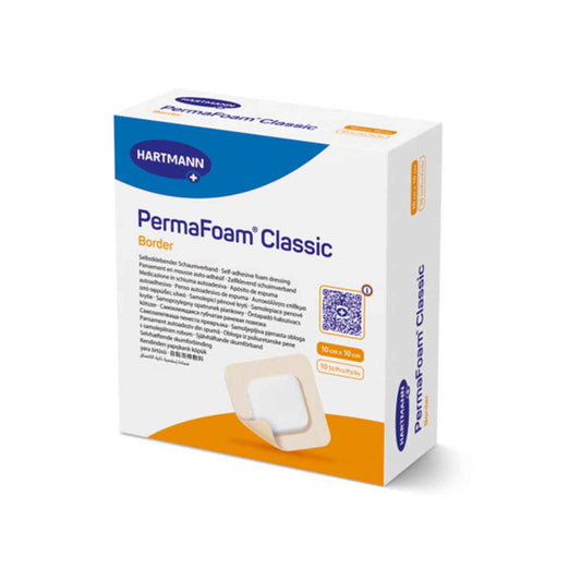 PERMAFOAM classic Border Schaumverband 10x10 cm